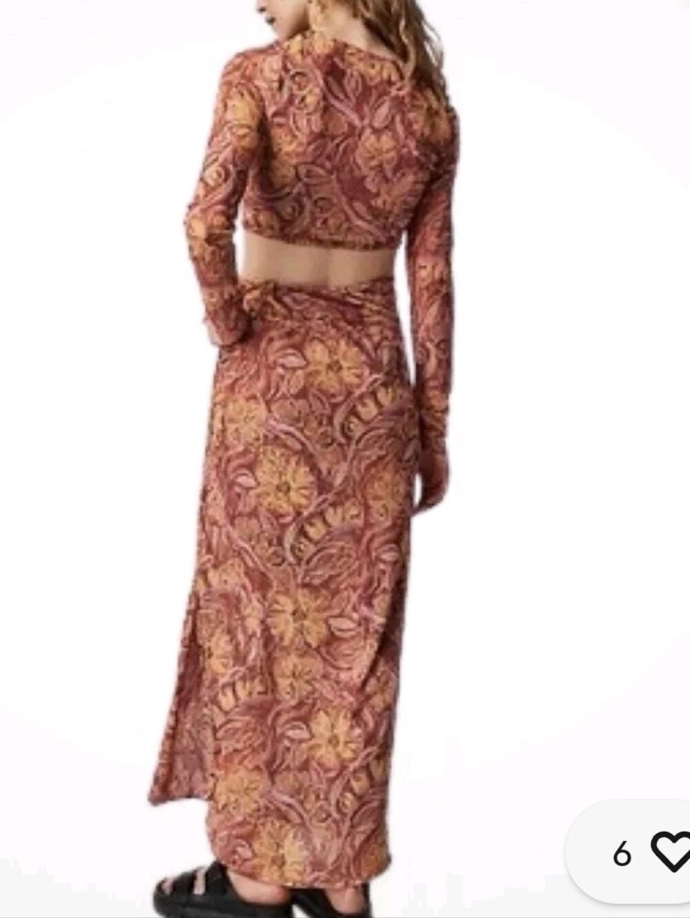NWT Free People Supernova Maxi Skirt Set LARGE